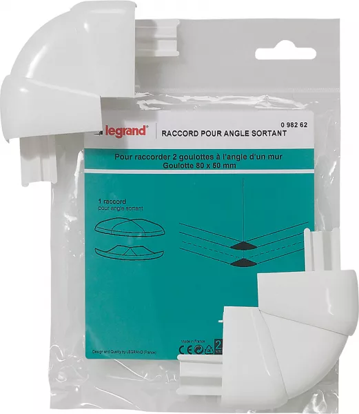 legrand-raccord pour angle sortant - pour goulotte 80x50mm (098262)