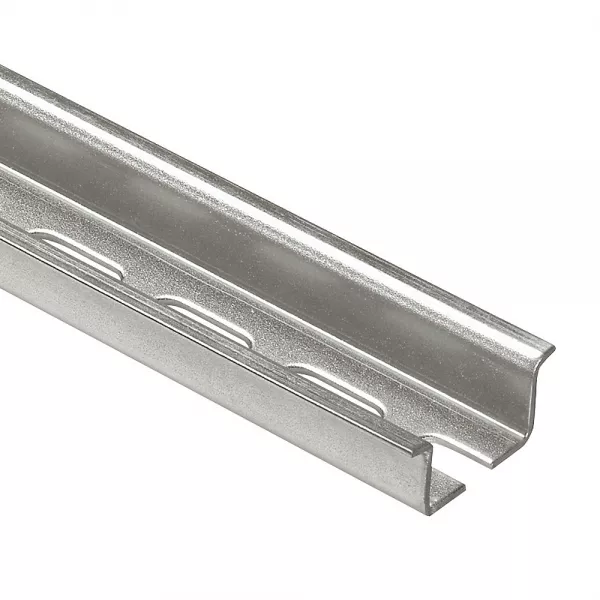legrand-rail din sym�trique avec oblongs � couper profondeur 15mm - longueur 2m (047723)