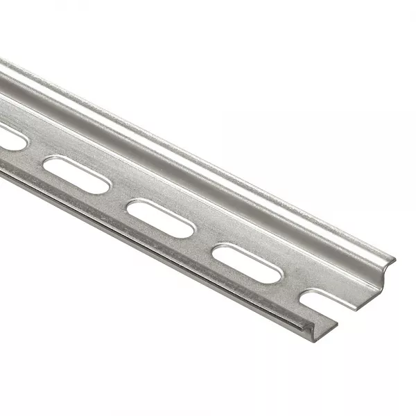 legrand-rail din sym�trique avec oblongs � couper profondeur 7,5mm - longueur 2m (047722)