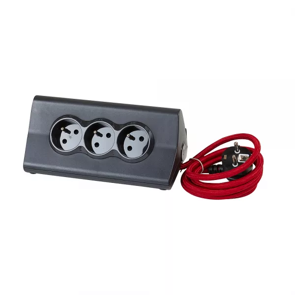 legrand-rallonge 3x2p+t avec support tablette + 2 usb type-a et cordon 1,5m - noir (050411)
