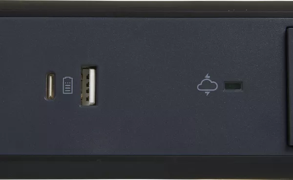 legrand-rallonge 5x2p+t surface, inter, parafoudre, usb a+c et cordon 1,5m - noir/gris (049429)