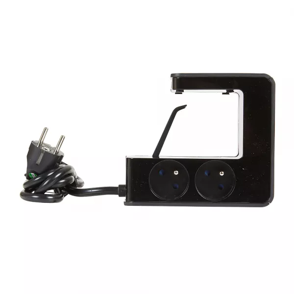 legrand-rallonge clipsable 4x2p+t , 2 usb type-a , interrupteur et cordon 1,5m - noir (050412)