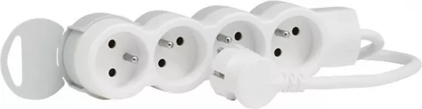 legrand-rallonge multiprise 4 prises 2p+t 16a 230v avec cordon 1,5m (050055)