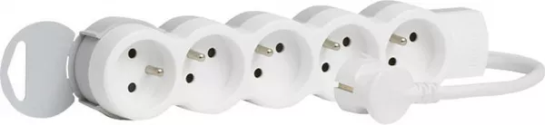 legrand-rallonge multiprise 5 prises 2p+t 16a 230v avec cordon 1,5m (050058)