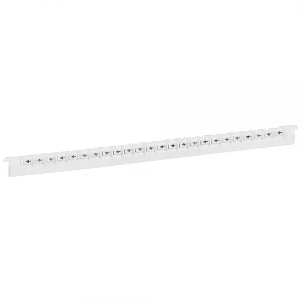 legrand-r�glette 24 rep�res m�mocab l.2,3mm + signe conventionnel terre noir/fond blanc (037960)