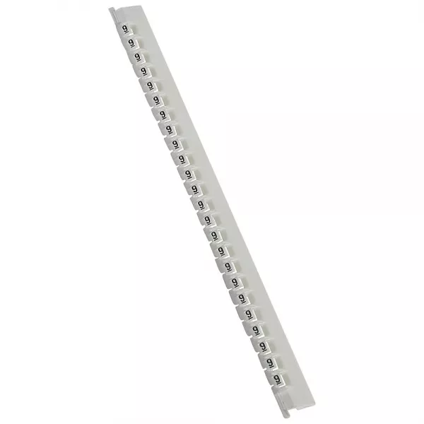 legrand-r�glette 24 rep�res m�mocab larg.2,3mm + chiffre 9 selon couleur international (037803)