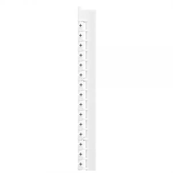 legrand-r�glette 24 rep�res m�mocab larg.2,3mm -signe conventionnel plus noir/fond blanc (037956)