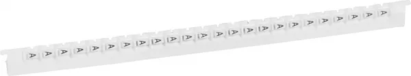 legrand-r�glette 24 rep�res m�mocab largeur 2,3mm + lettre majuscule a noir/fond blanc (037826)