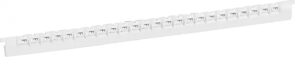 legrand-r�glette 24 rep�res m�mocab largeur 2,3mm + lettre majuscule f noir/fond blanc (037831)