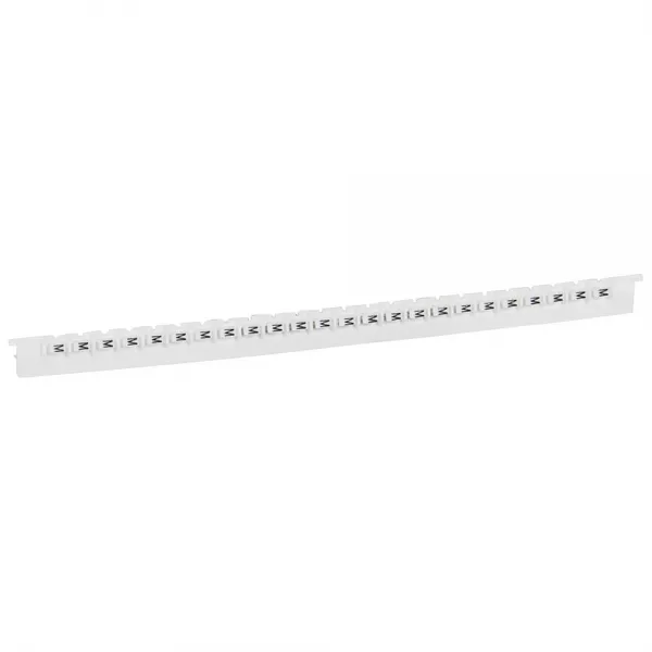 legrand-r�glette 24 rep�res m�mocab largeur 2,3mm + lettre majuscule m noir/fond blanc (037838)