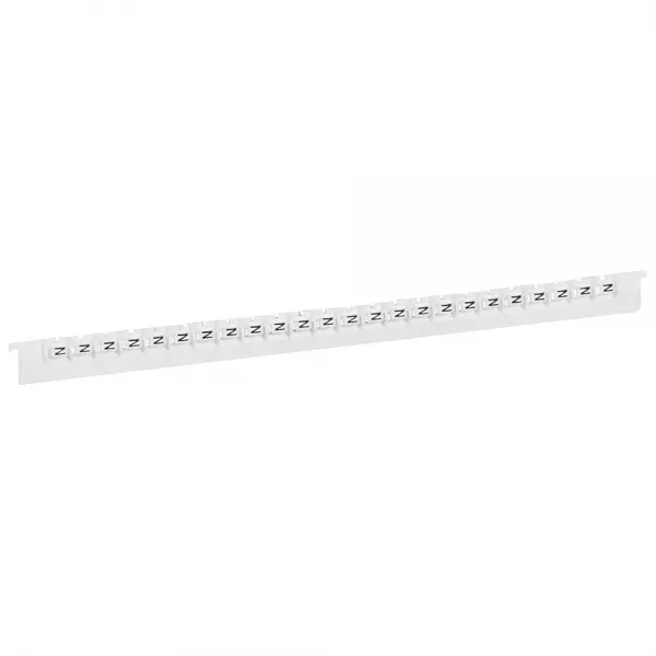 legrand-r�glette 24 rep�res m�mocab largeur 2,3mm + lettre majuscule n noir/fond blanc (037839)