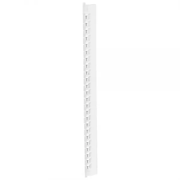 legrand-r�glette 24 rep�res m�mocab largeur 2,3mm + lettre majuscule t noir/fond blanc (037845)