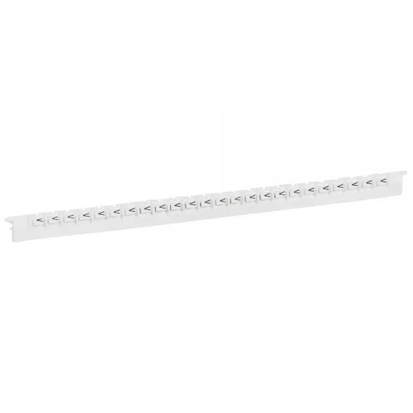 legrand-r�glette 24 rep�res m�mocab largeur 2,3mm + lettre majuscule v noir/fond blanc (037847)