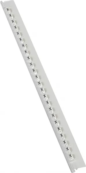 legrand-r�glette 24 rep�res m�mocab largeur 2,3mm + lettre majuscule x noir/fond blanc (037849)