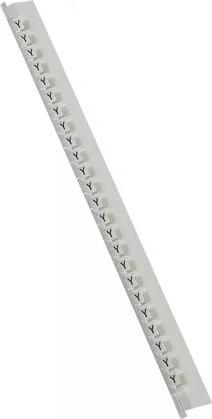 legrand-r�glette 24 rep�res m�mocab largeur 2,3mm + lettre majuscule y noir/fond blanc (037850)