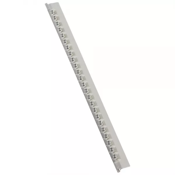legrand-r�glette 24 rep�res m�mocab largeur 2,3mm + lettre majuscule z noir/fond blanc (037851)