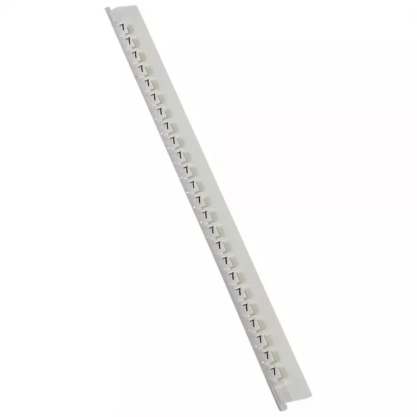 legrand-r�glette de 24 rep�res m�mocab largeur 2,3mm avec chiffre 7 noir sur fond blanc (037787)