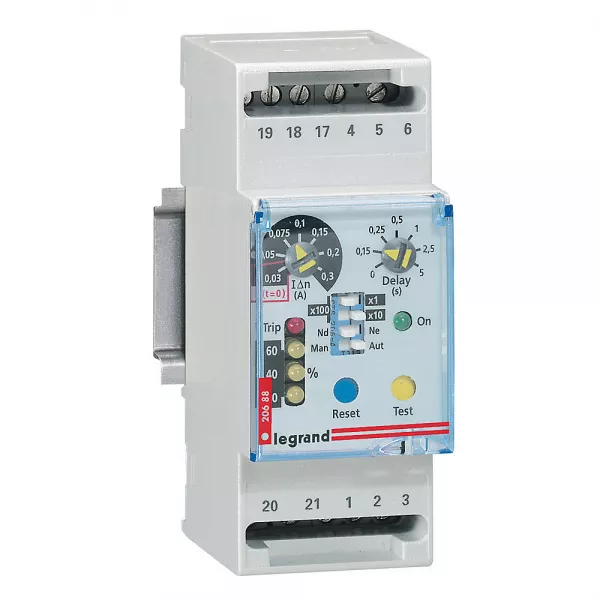 legrand-relais diff�rentiel pour dpx et dpx� enclipsable sur rail - 2 modules (026088)