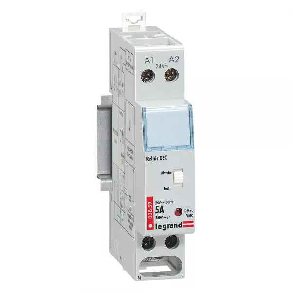 legrand-relais modulaire pour dsc gaz alimentation 24v~ 50hz - 1 module (003859)