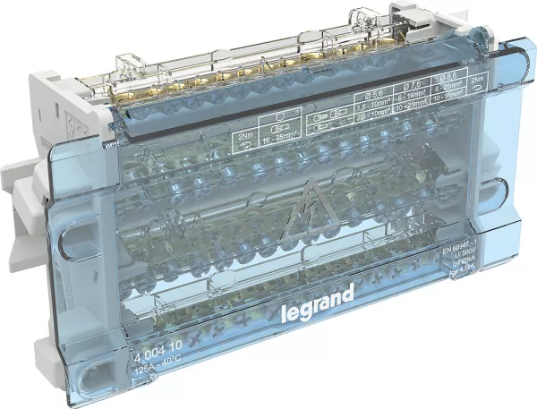 legrand-r�partiteur modulaire 4p 125a - 10 modules (400410)