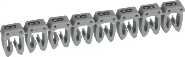 legrand-rep�re cab 3 - filerie 0,15mm� � 0,5mm� et blocs de jonction - chiffre 8 gris (038108)
