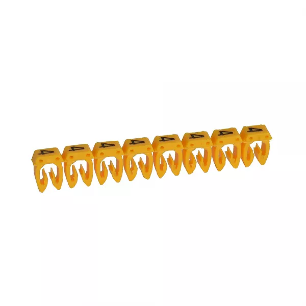 legrand-rep�re cab 3 pour filerie 0,5mm� � 1,5mm� et blocs de jonction chiffre 4 jaune (038214)