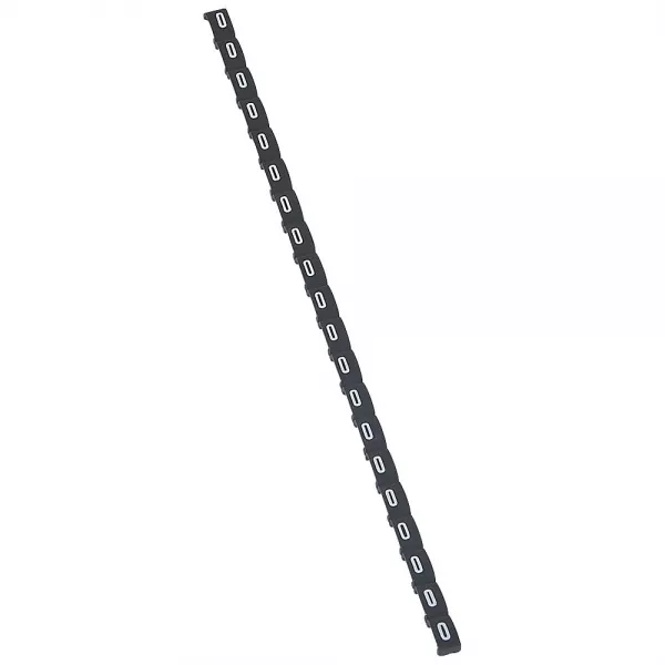 legrand-rep�re duplix conforme code couleur international - chiffre 0 sur fond noir (038400)