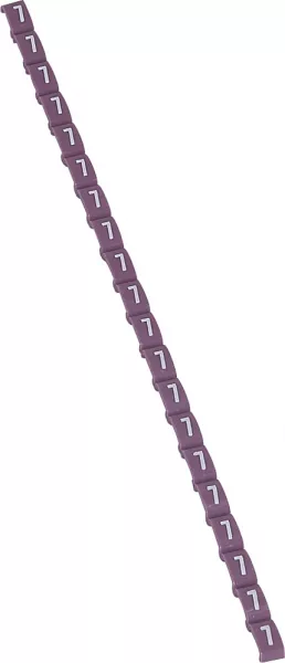 legrand-rep�re duplix conforme code couleur international - chiffre 7 sur fond violet (038407)