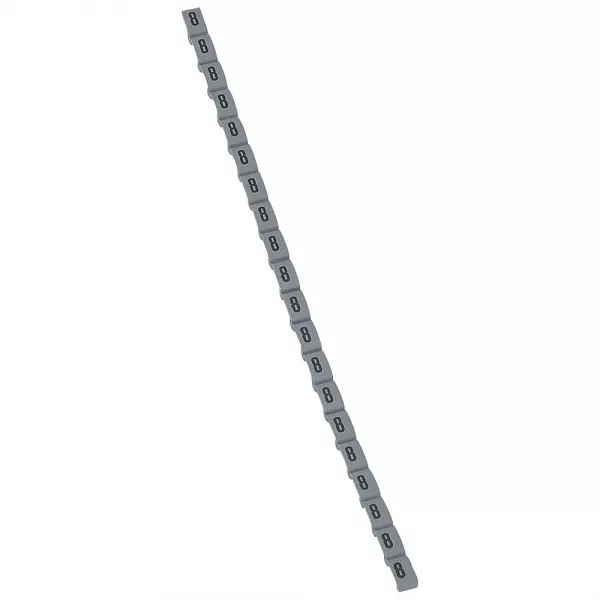 legrand-rep�re duplix conforme code couleur international - chiffre 8 sur fond gris (038408)