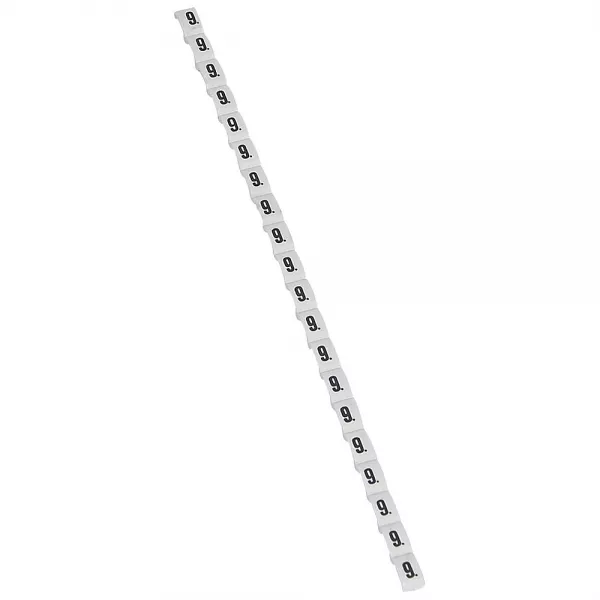 legrand-rep�re duplix conforme code couleur international - chiffre 9 sur fond blanc (038409)