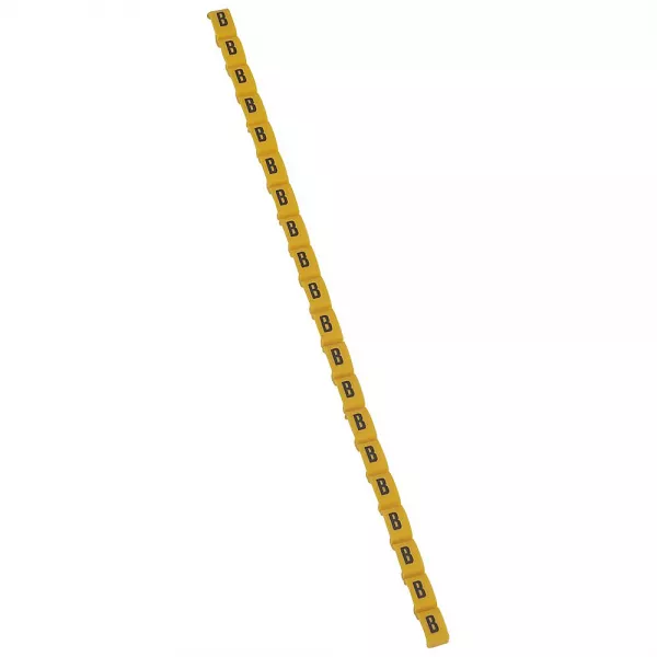 legrand-rep�re duplix lettre majuscule b noire sur fond jaune (038411)