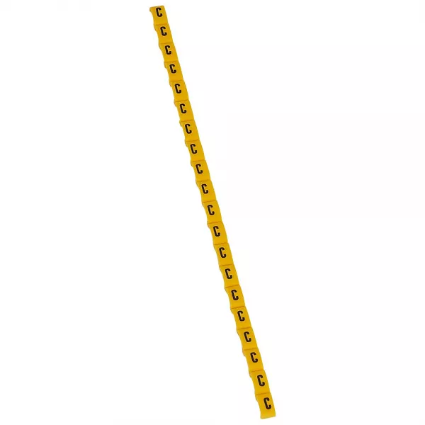 legrand-rep�re duplix lettre majuscule c noire sur fond jaune (038412)