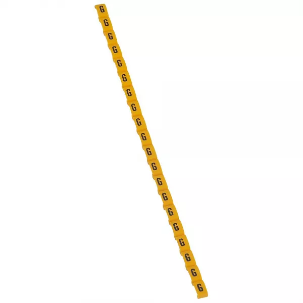legrand-rep�re duplix lettre majuscule g noire sur fond jaune (038416)