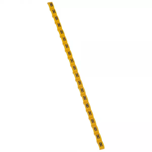 legrand-rep�re duplix lettre majuscule h noire sur fond jaune (038417)