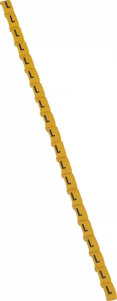 legrand-rep�re duplix lettre majuscule l noire sur fond jaune (038421)