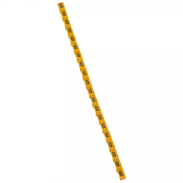 legrand-rep�re duplix lettre majuscule q noire sur fond jaune (038426)
