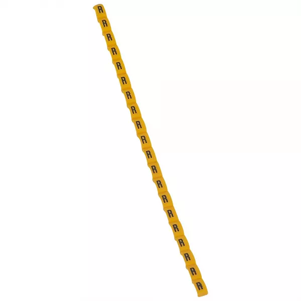 legrand-rep�re duplix lettre majuscule r noire sur fond jaune (038427)