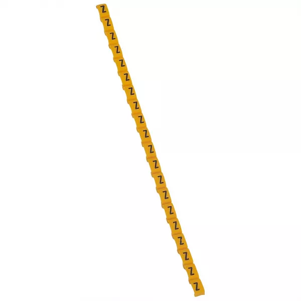 legrand-rep�re duplix lettre majuscule z noire sur fond jaune (038435)