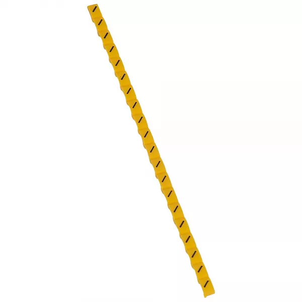 legrand-rep�re duplix signe conventionnel barre de fraction noir sur fond jaune (038440)