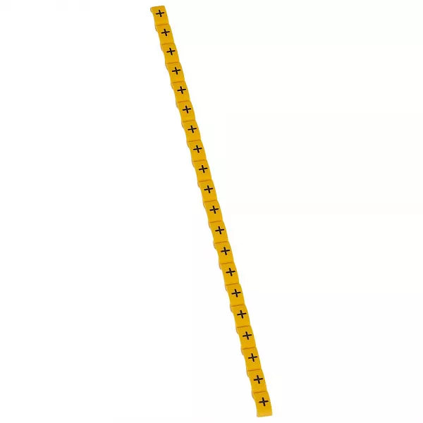 legrand-rep�re duplix signe conventionnel plus noir sur fond jaune (038442)