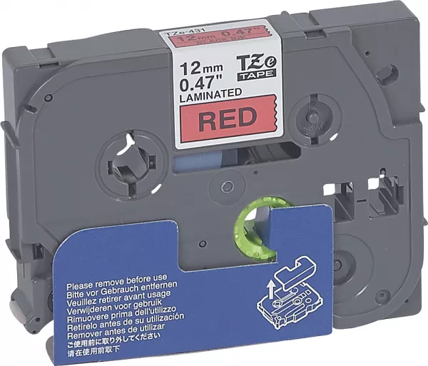 legrand-ruban titreuse logicab2 r�f.038900 rouge � surface lisse de larg.12mm, long. 8m (038908)