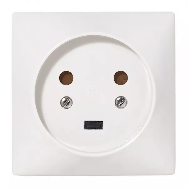 legrand-socle 2p+t � vis avec �clips de protection 80x80mm - �tiquette avec gencod (090134)