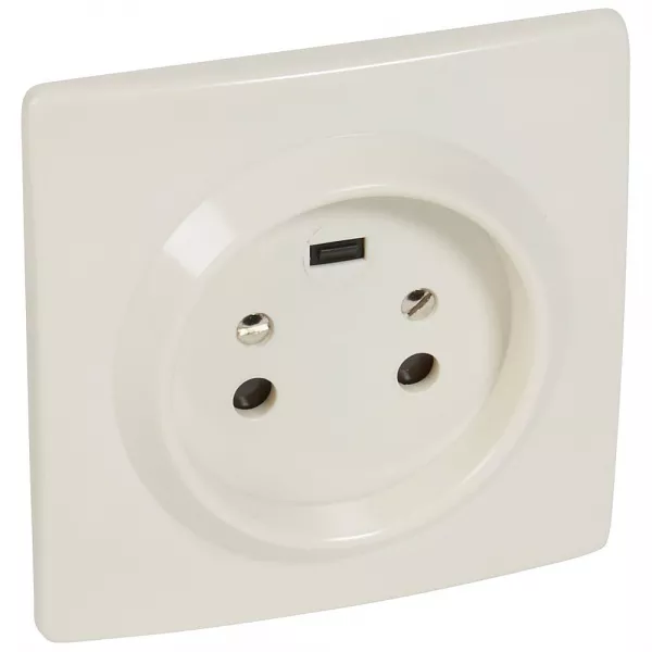legrand-socle 2p+t � vis avec �clips de protection dimensions 95x95mm (055452)