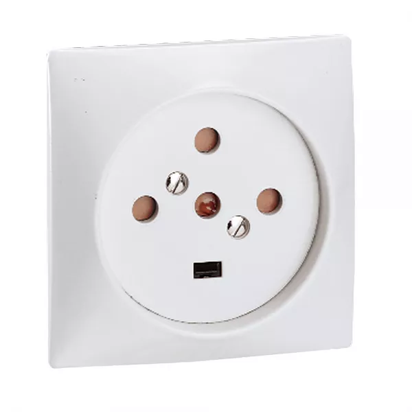 legrand-socle 3p+n+t � vis avec �clips de protection dimensions 80x80mm (055427)