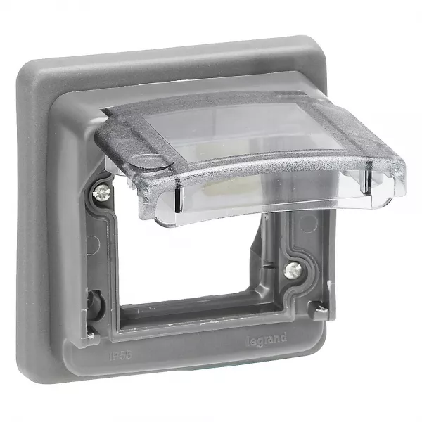 legrand-socle adaptateur hypra ip55 pour m�canisme mosaic 2 modules (053949)