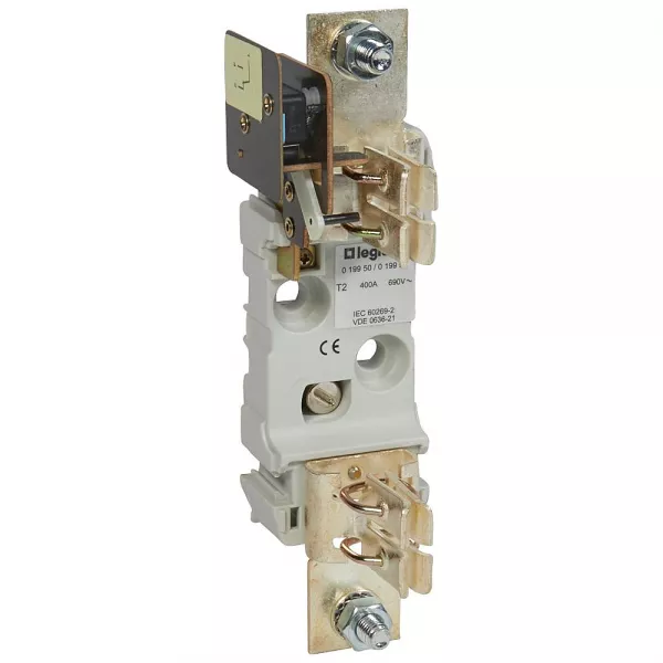 legrand-socle pour cartouche � couteau taille 2 - 1p � minirupteur - 400a (019951)
