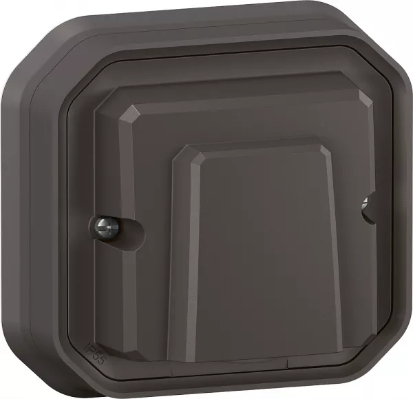 legrand-sortie de c�ble 20a avec bornier plexo complet encastr� anthracite (069899l)