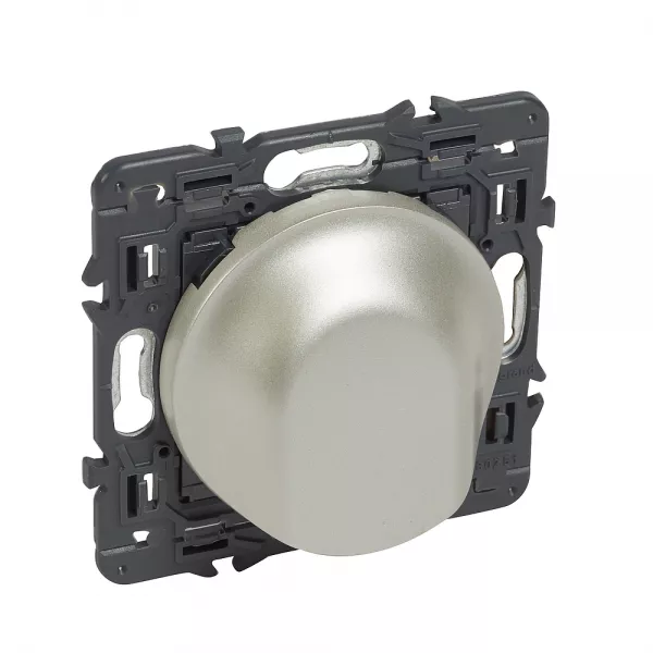 legrand-sortie de c�ble c�liane avec enjoliveur titane et support (067718)
