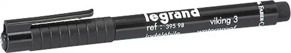 legrand-stylo feutre noir ind�l�bile pour rep�rage (039598)