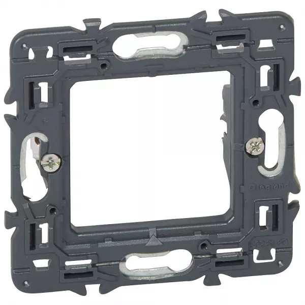 legrand-support � griffes longues pour mosaic , c�liane ou soliroc - 1 poste , 2 modules (080269)